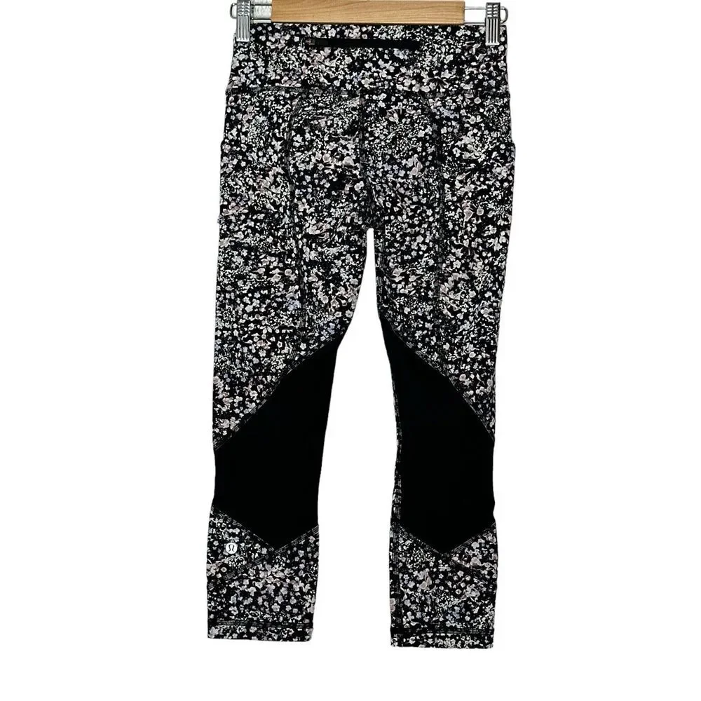 Lululemon ‎ Leggings Women's Size 4 Multi-Colored Athletic Yoga Gym Outdoor